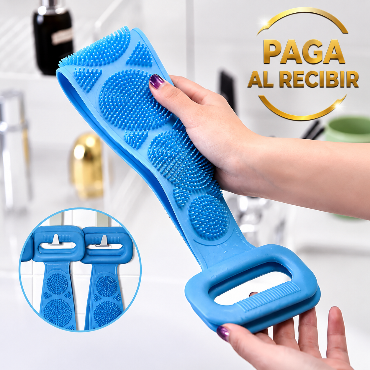 Cepillo Silicona Exfoliante Para Espalda | Llega Donde Tus Manos No Pueden.