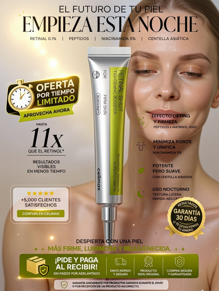 Celimax Retinal Facial Antiedad - Líneas de Expresión | Ayuda a Unificar el Tono de las Axilas (2x1)