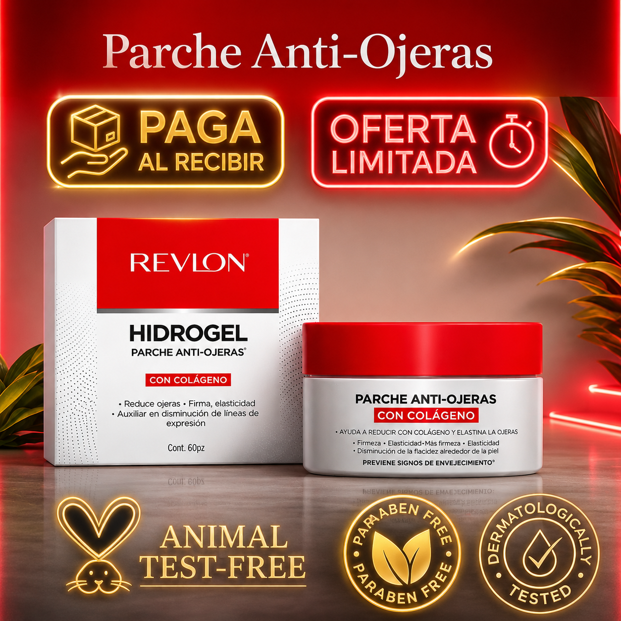Parches Hidrogel Anti-Ojeras Premium|Resultados Inmediatos.