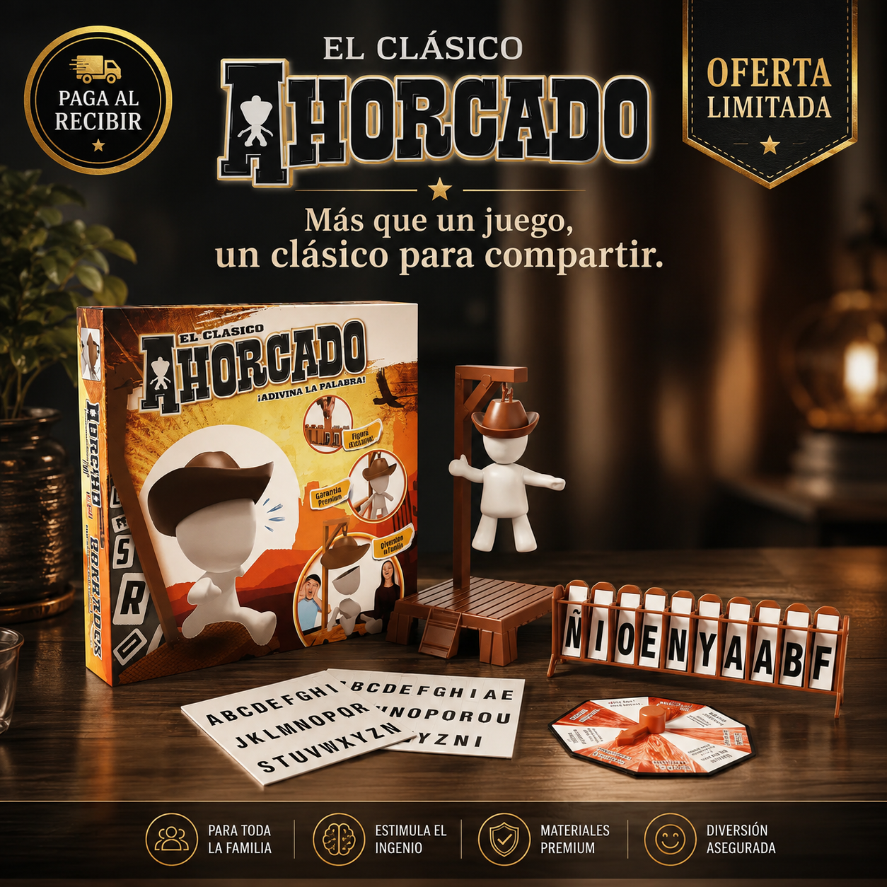 Ahorcado Magnético Juego De Mesa